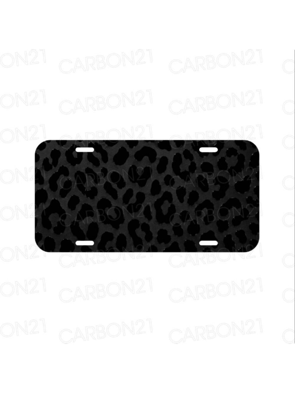 Leopard Print Black Sexy Feminine Aluminum License Plate CAR SUV Truck NEW